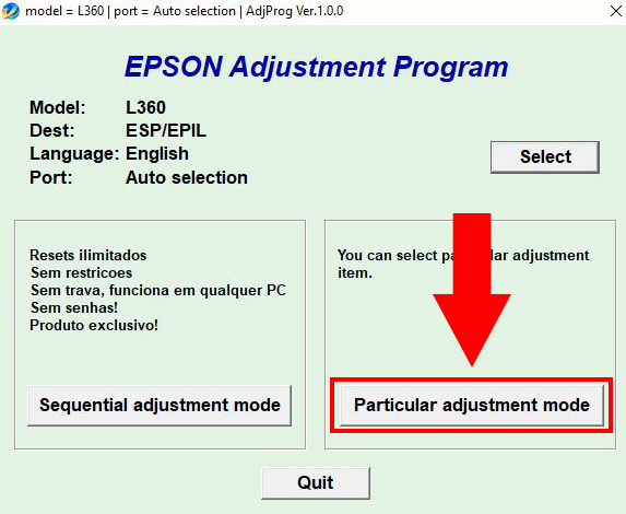 epson printer adjustment program
